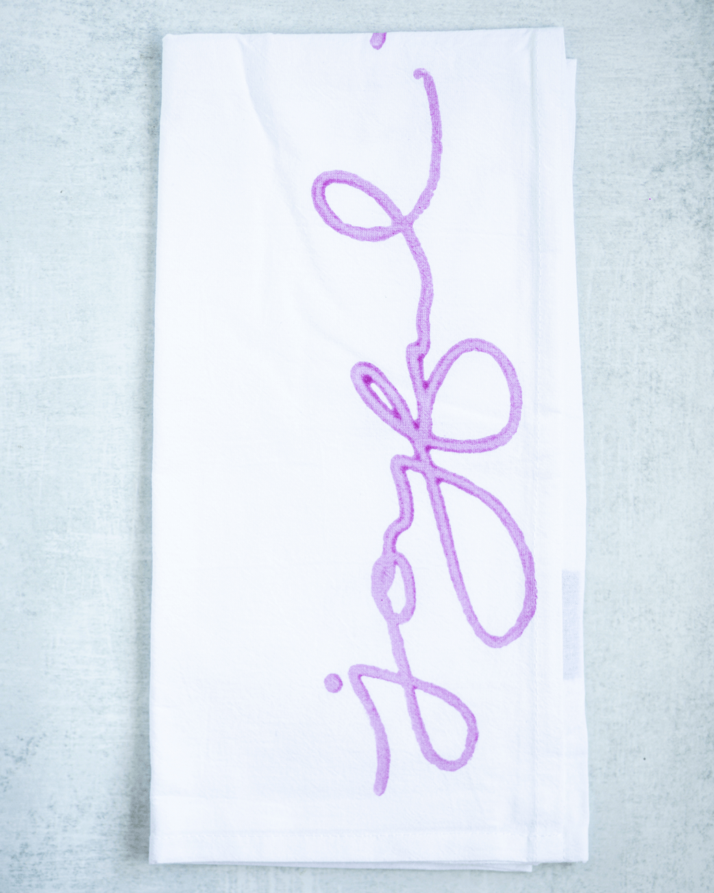 Tea Towel - Joyful, Lilac