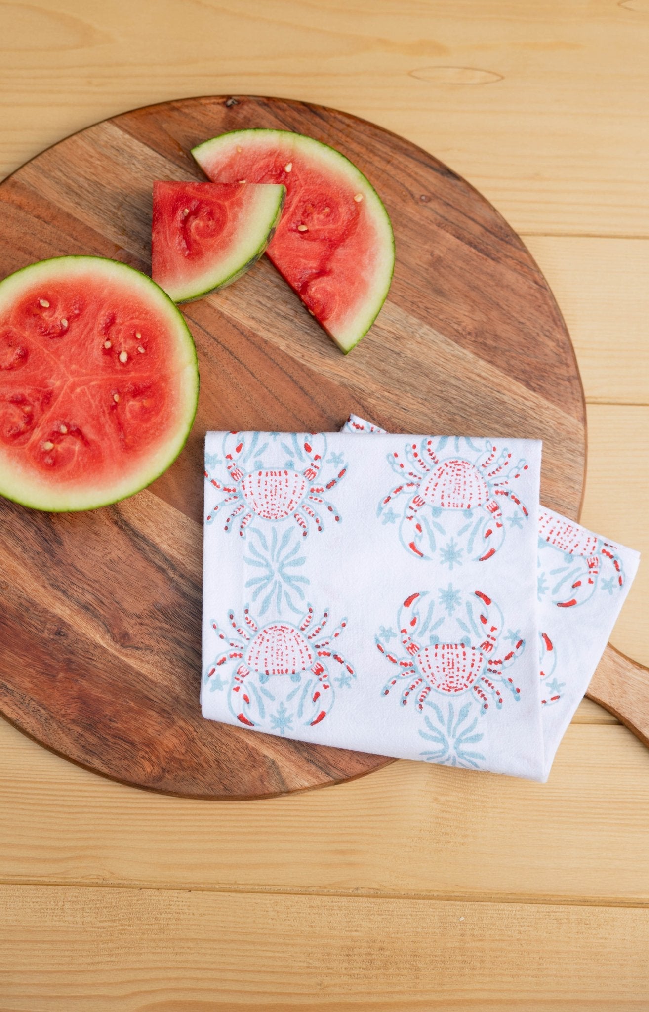 Tea Towel - King Crab, Saltwater & Poppy