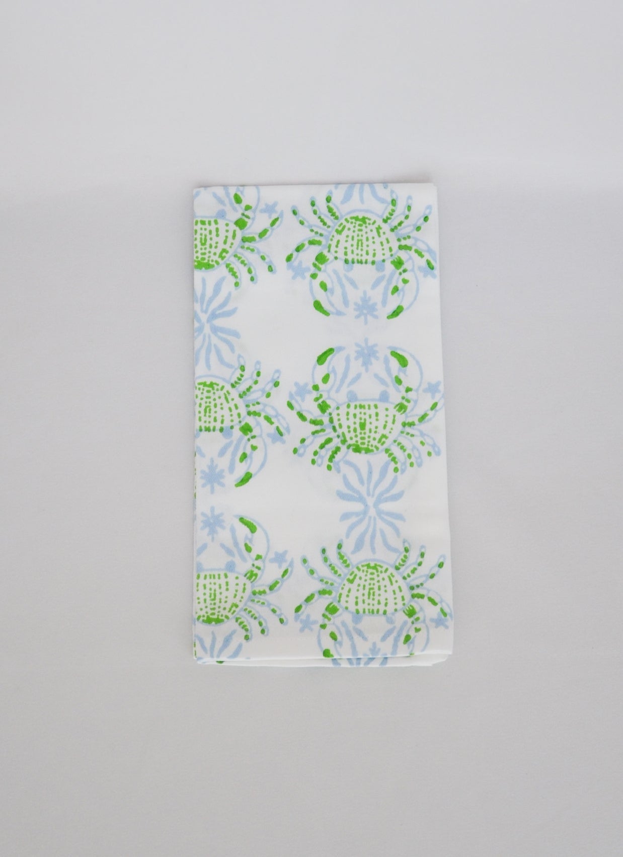 Tea Towel - King Crab, Uniform Blue & Vine