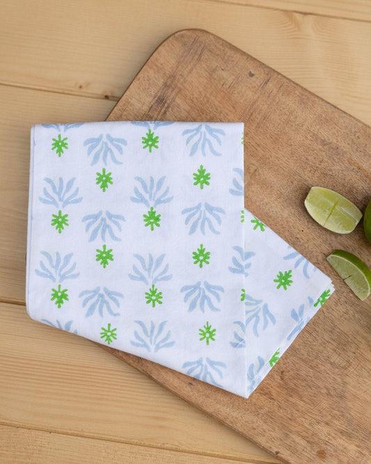 Tea Towel - Seagrass, Uniform Blue & Vine
