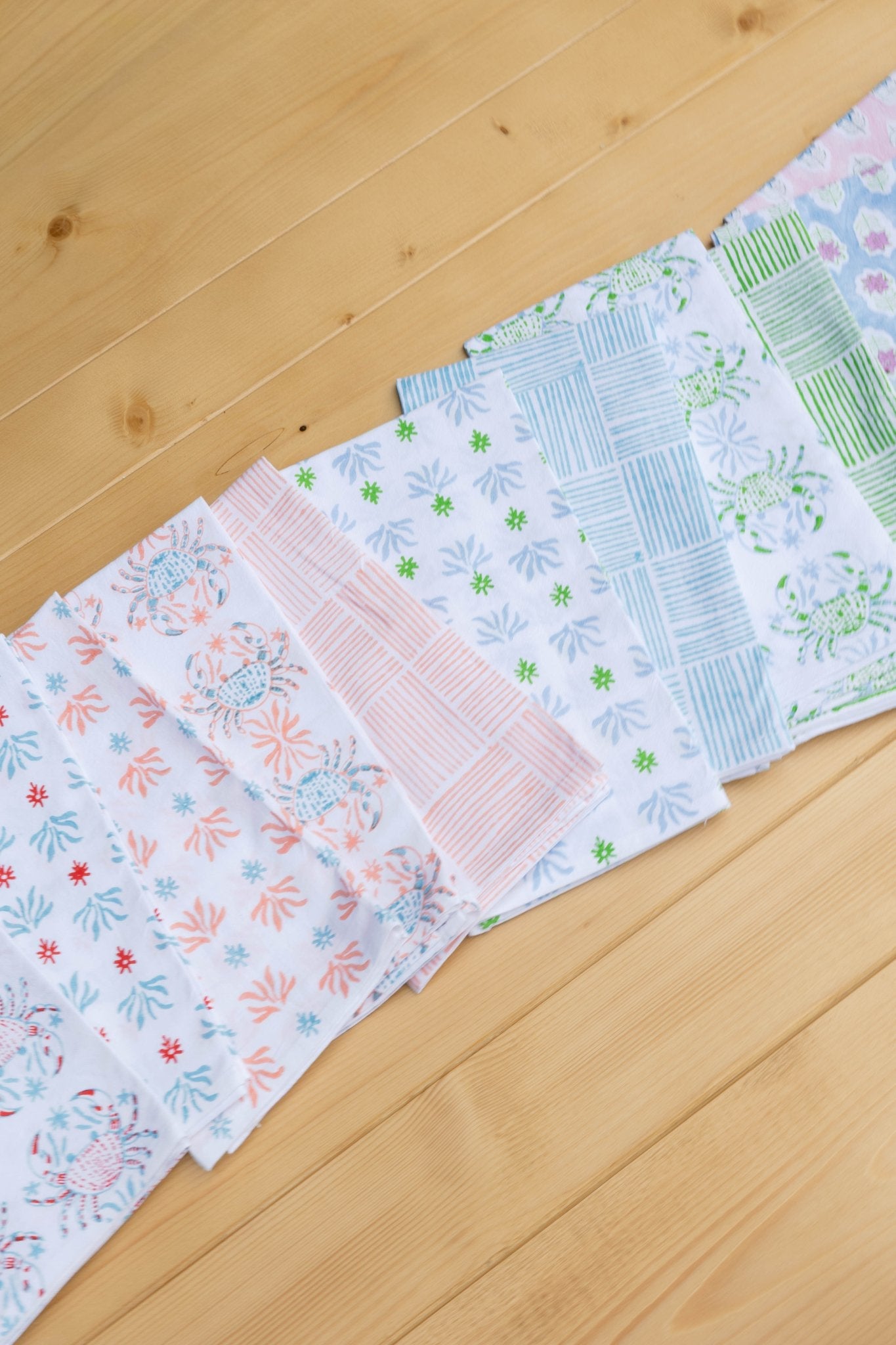 Tea Towel - Seagrass, Uniform Blue & Vine