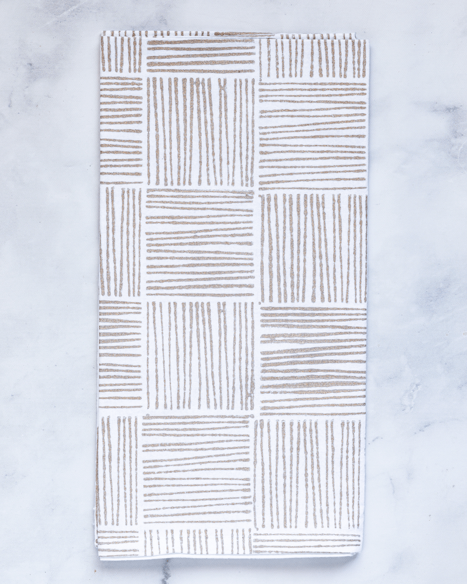 Tea Towel - Stripe, Gold