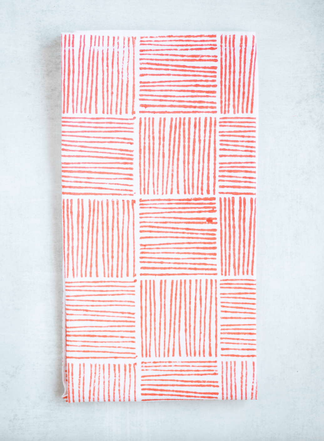 Tea Towel - Striped, Orange