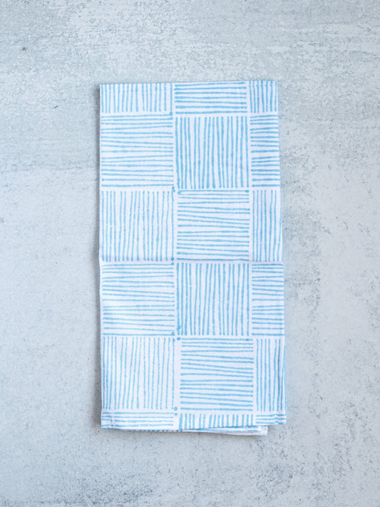 Tea Towel - Striped, Uniform Blue