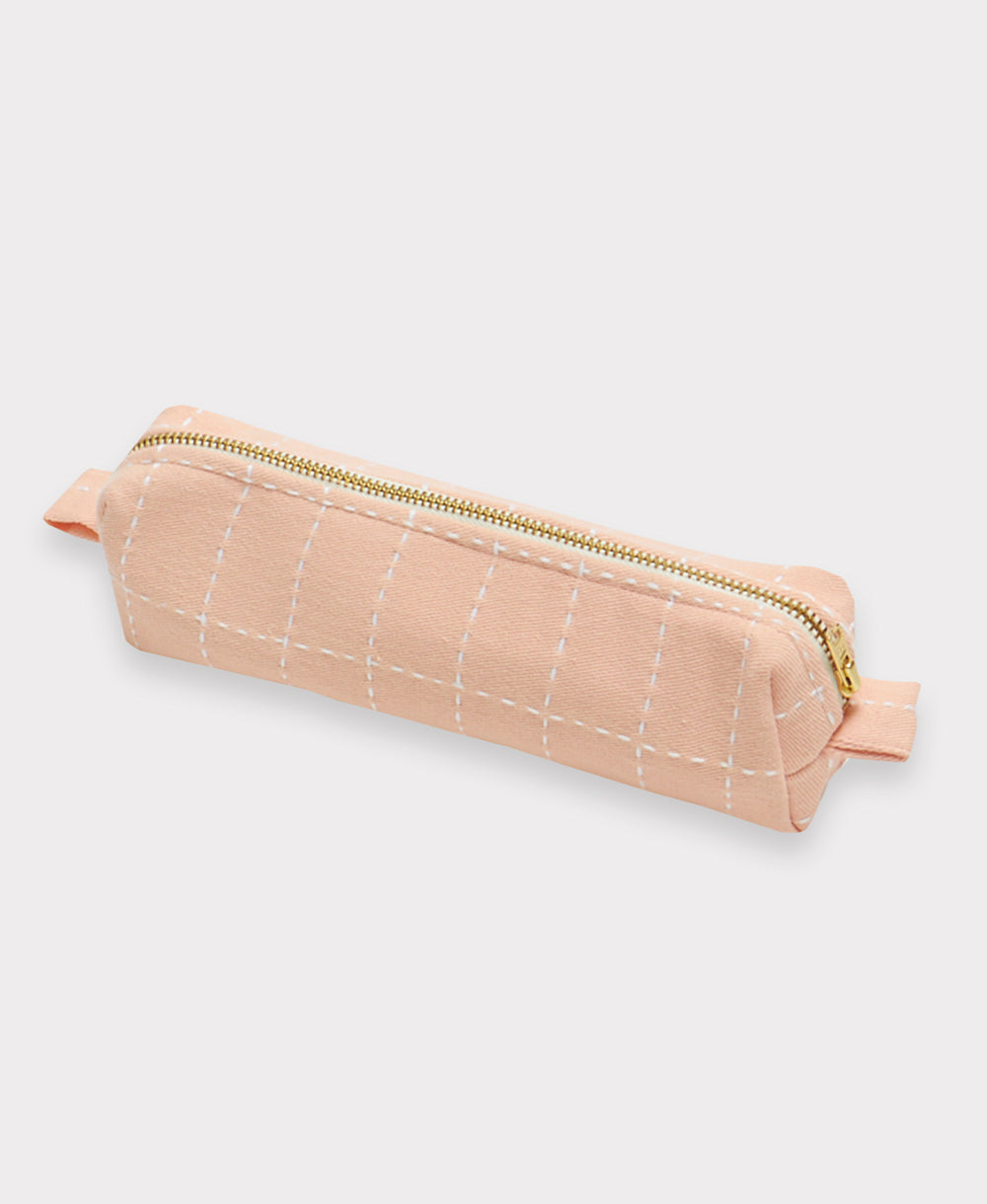 Grid-Stitch Small Toiletry Bag