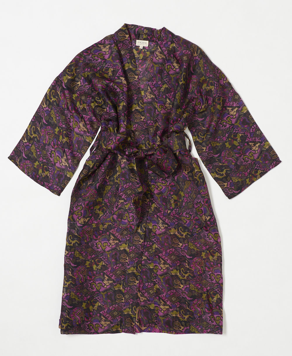 Vintage Silk Robe -S- No. 240801