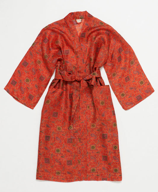 Vintage Silk Robe - L- No. 240816