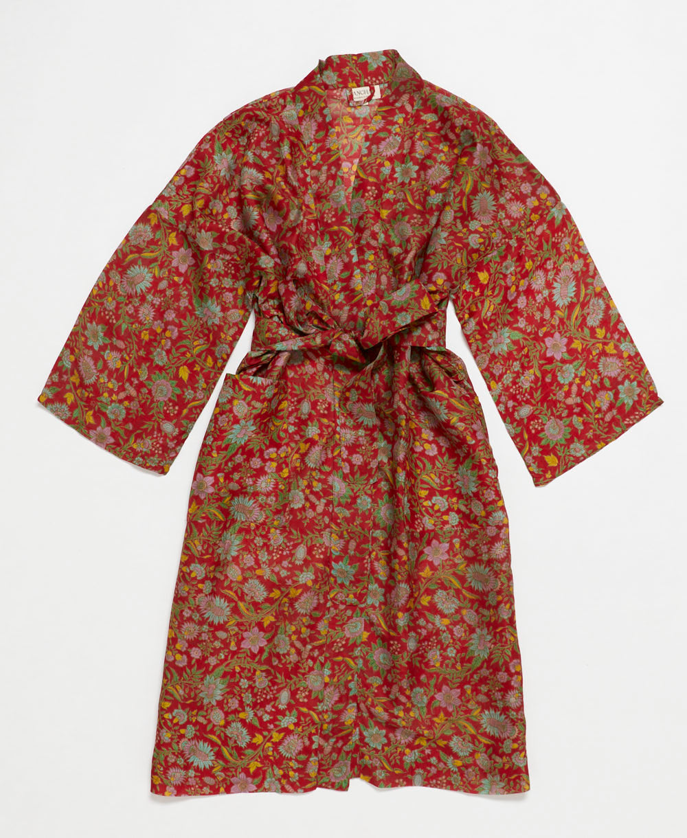 Vintage Silk Robe -L- No. 250117