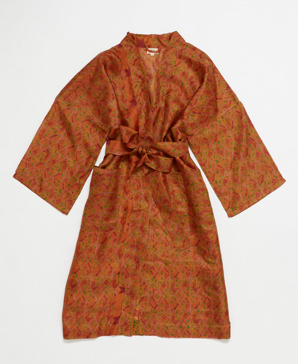 Vintage Silk Robe -L- No. 250119