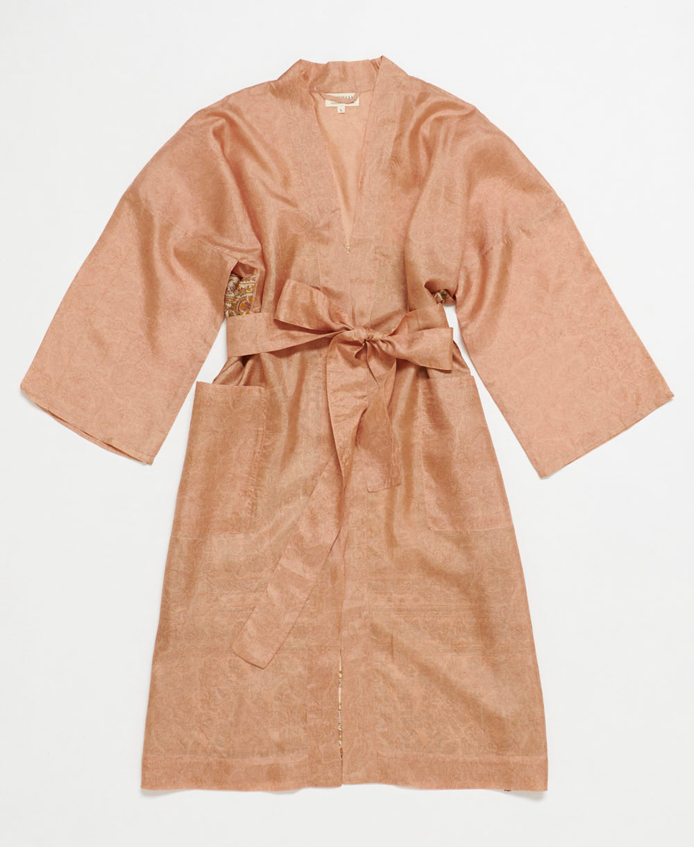 Vintage Silk Robe -L- No. 250120