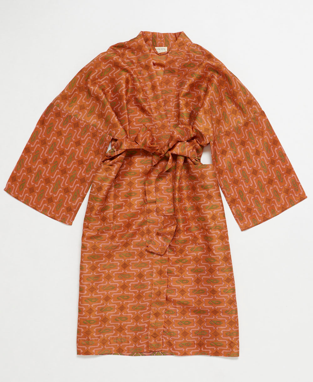 Vintage Silk Robe -XL- No. 250124