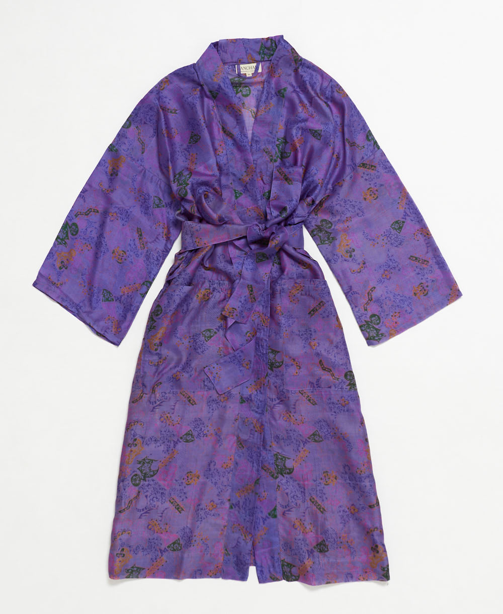 Vintage Silk Robe -S- No. 250304