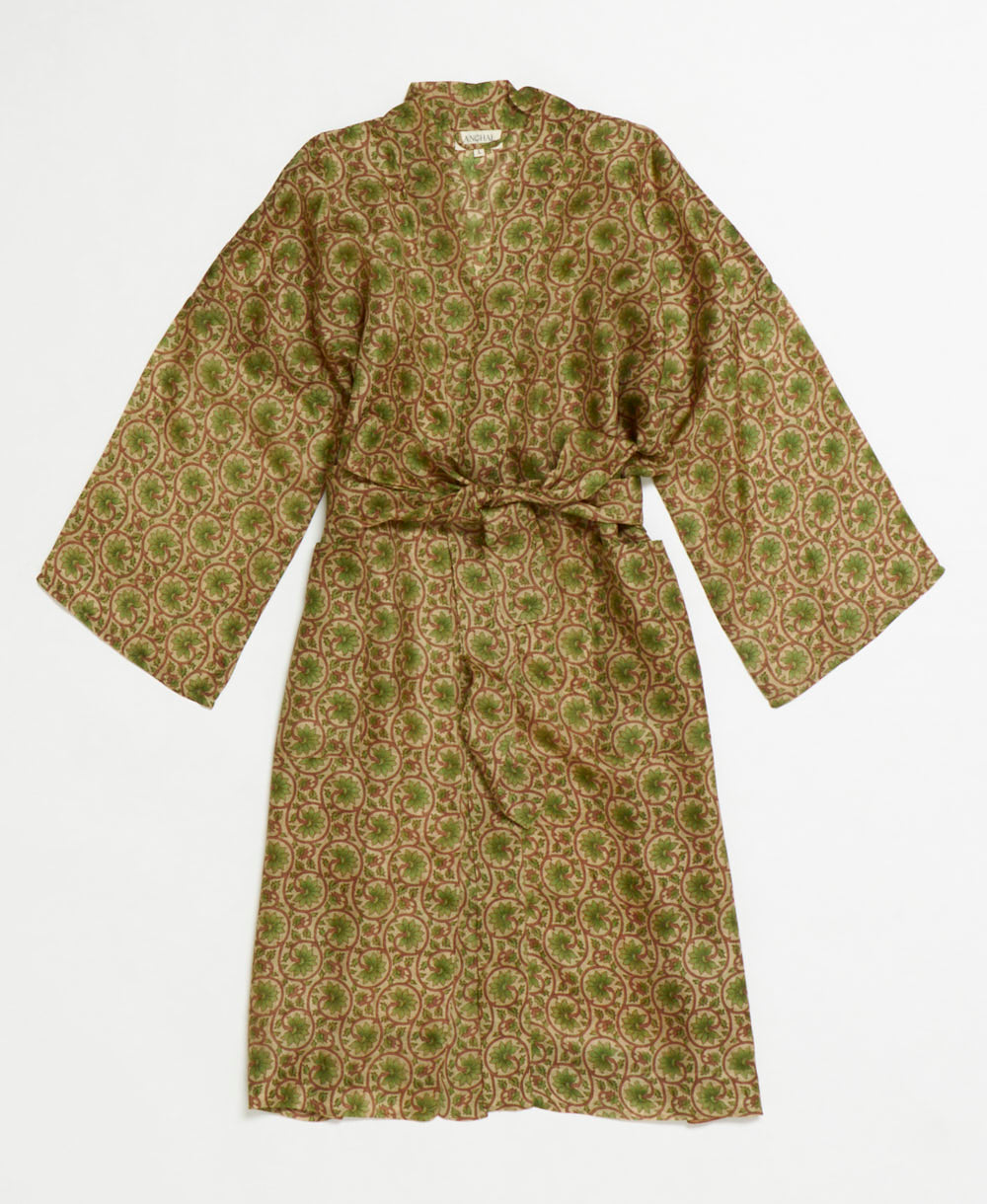 Vintage Silk Robe - L- No. 250621