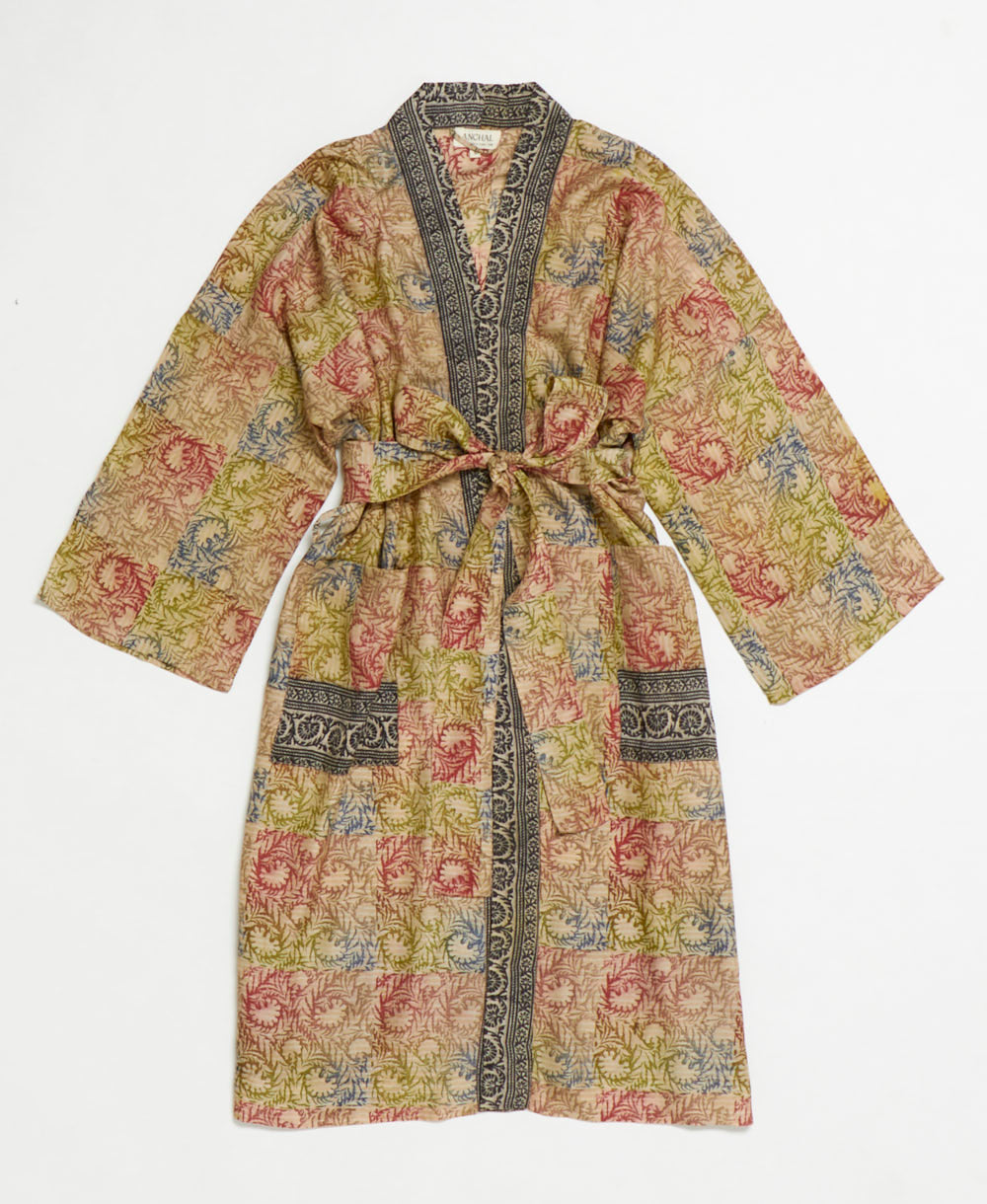 Vintage Silk Robe - L- No. 250623