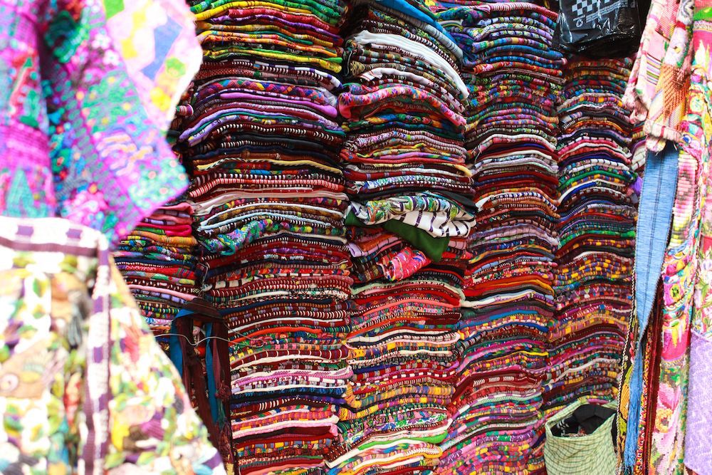 Traditional Mayan Huipil Fabric in Guatemala