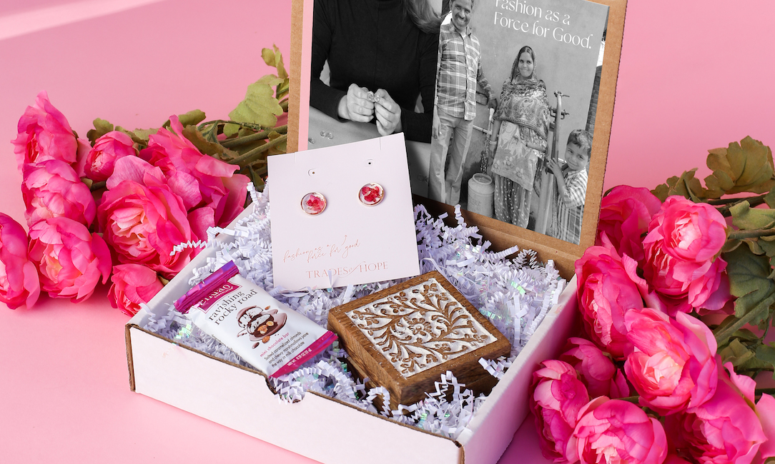 Flowers and Chocolate Gift Box