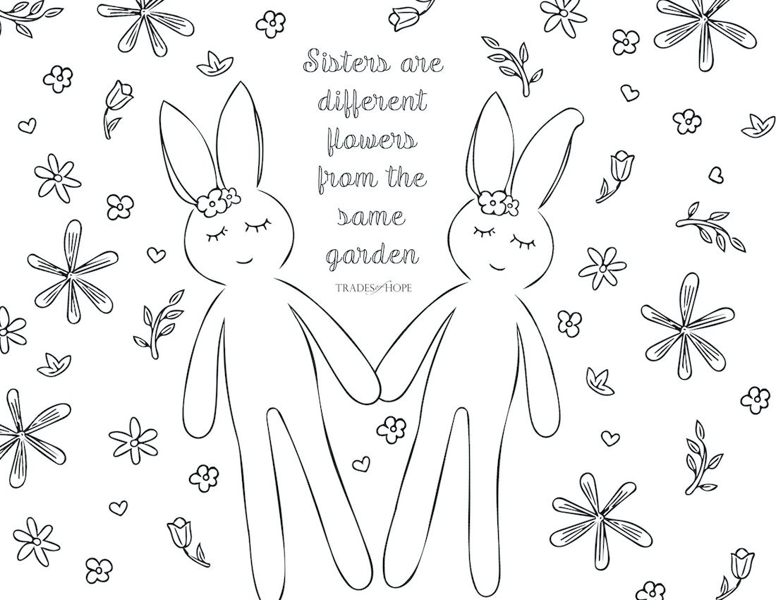 FREE Bunny Coloring Page