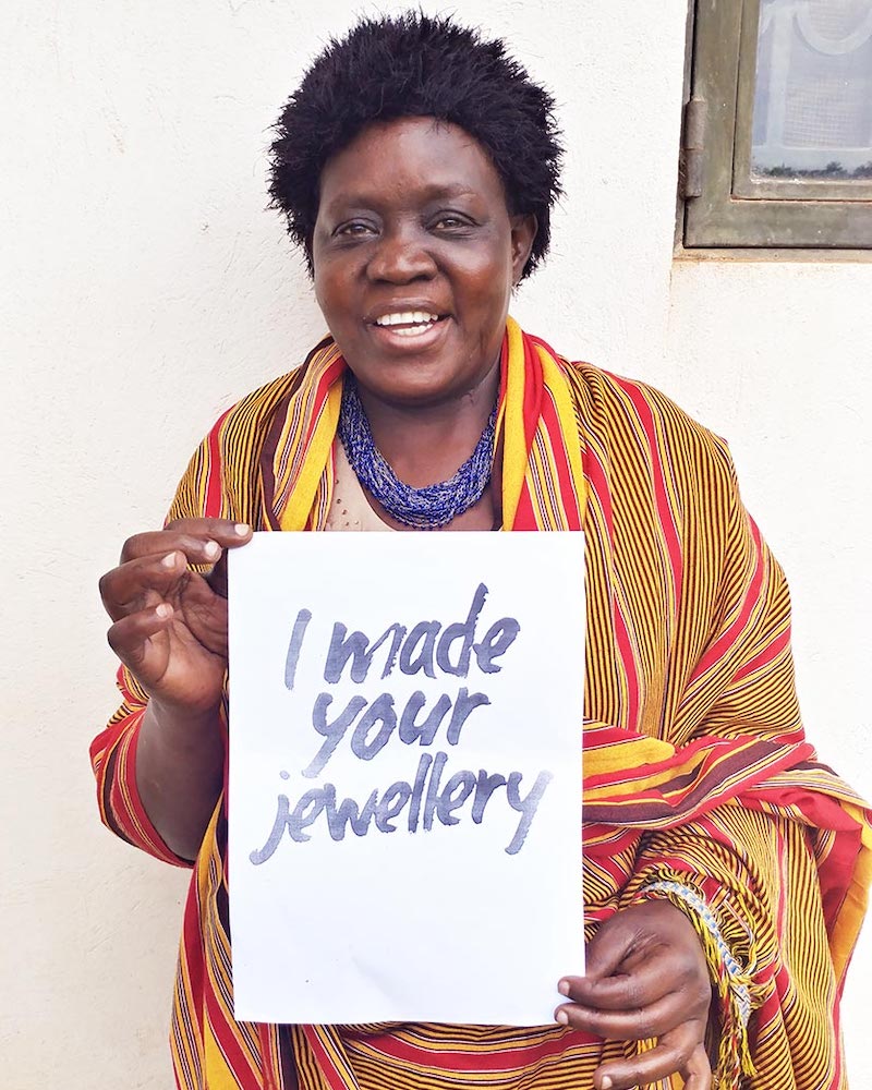 Florence, Trades of Hope Artisan Partner in Uganda - I Made Your Jewelry