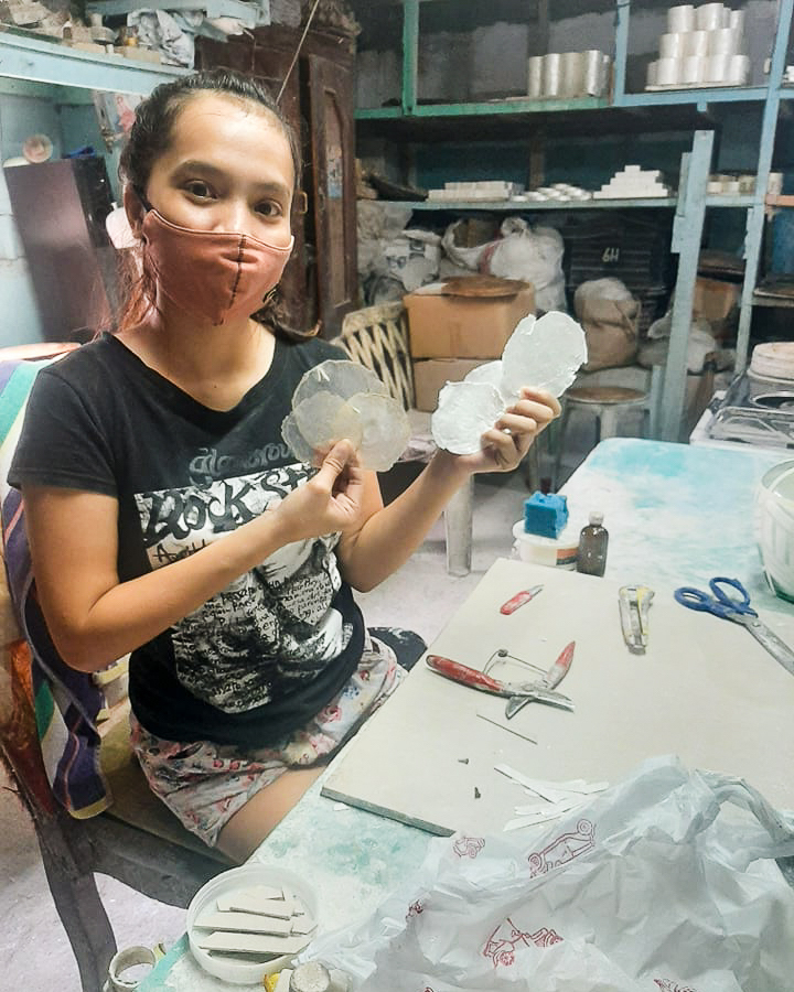 Emelyn, Capiz Shell Artisan in the Philippines