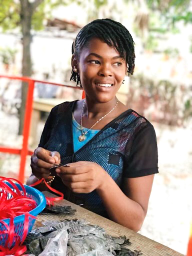 Jocelyne, Dove Ornament Artisan in Haiti